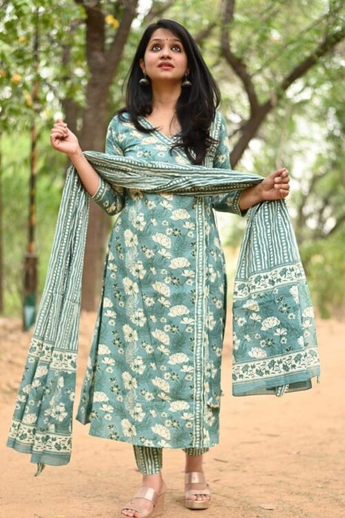 Angrakha Three Piece Set Finished With HandWork