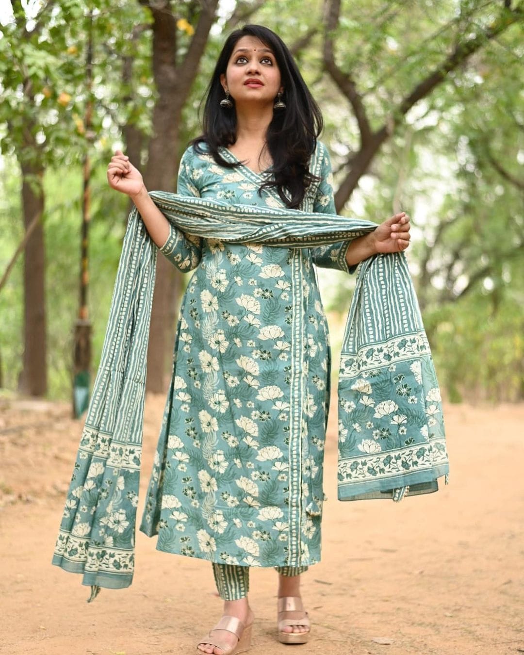 Angrakha Three Piece Set Finished With HandWork