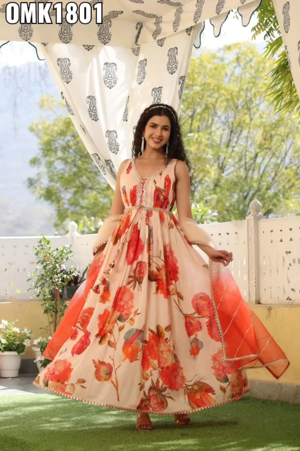 MALMAL BLOCK PRINT GOWN